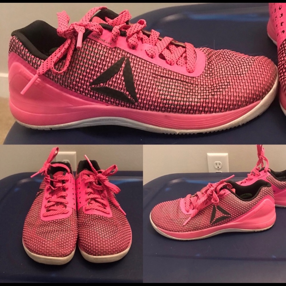 Hot Pink Reebok Shoes Size 8 Crossfit